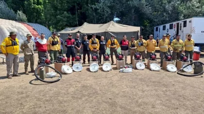 Suman bombas hidrantes de última generación para combatir los incendios en el Parque Lanín