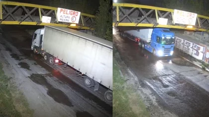 En pocas horas, dos camiones se llevaron puesto el puente ferroviario: el Tren del Valle no funciona