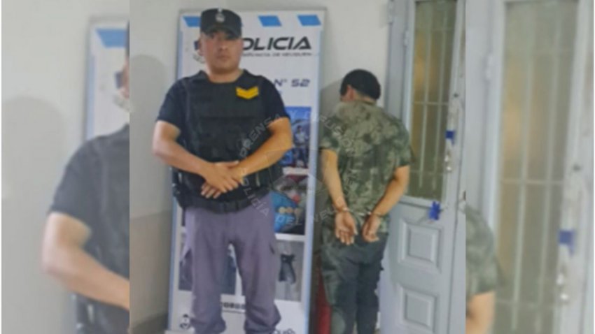 Lo denunció la esposa por atacar a su hija y quiso apuñalar a un policía