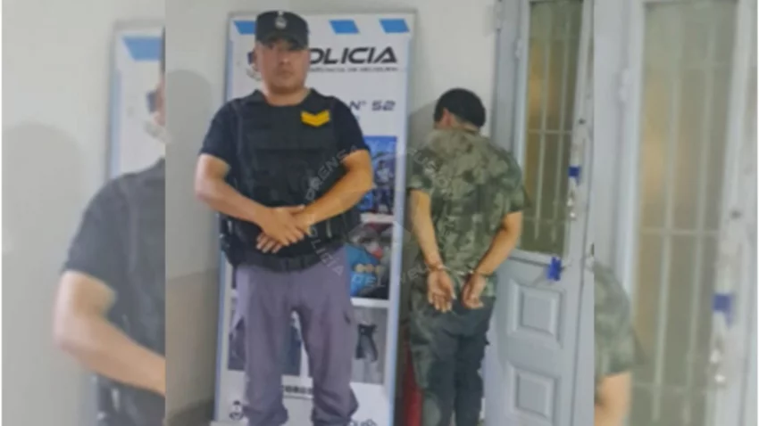 Lo denunció la esposa por atacar a su hija y quiso apuñalar a un policía