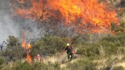 Los brigadistas contuvieron un nuevo foco cercano a la 'cabeza' del incendio