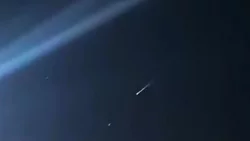¿Basura espacial? Un objeto iluminó el cielo en Bariloche y El Bolsón