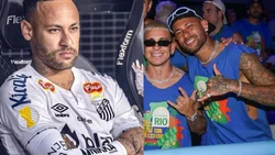 Neymar lo hizo de nuevo, ausente en el Santos, presente en el carnaval