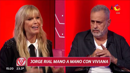 Viviana Canosa y Jorge Rial volvieron a encontrarse cara a cara tras 25 años