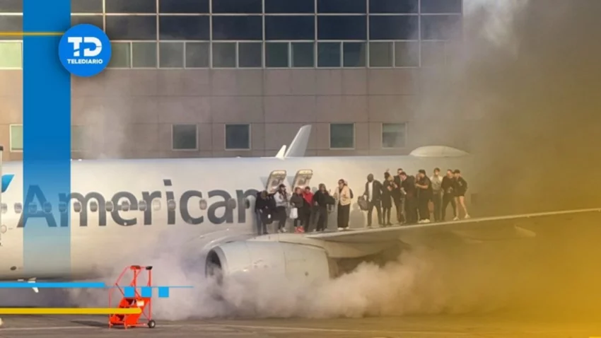 Se incendió un avión de American Airlines en el aeropuerto de Denver