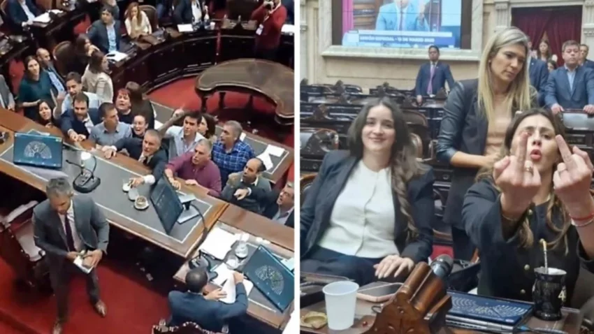 Los audios de Menem y la lista de Nadia Márquez para incitar caos en el Congreso