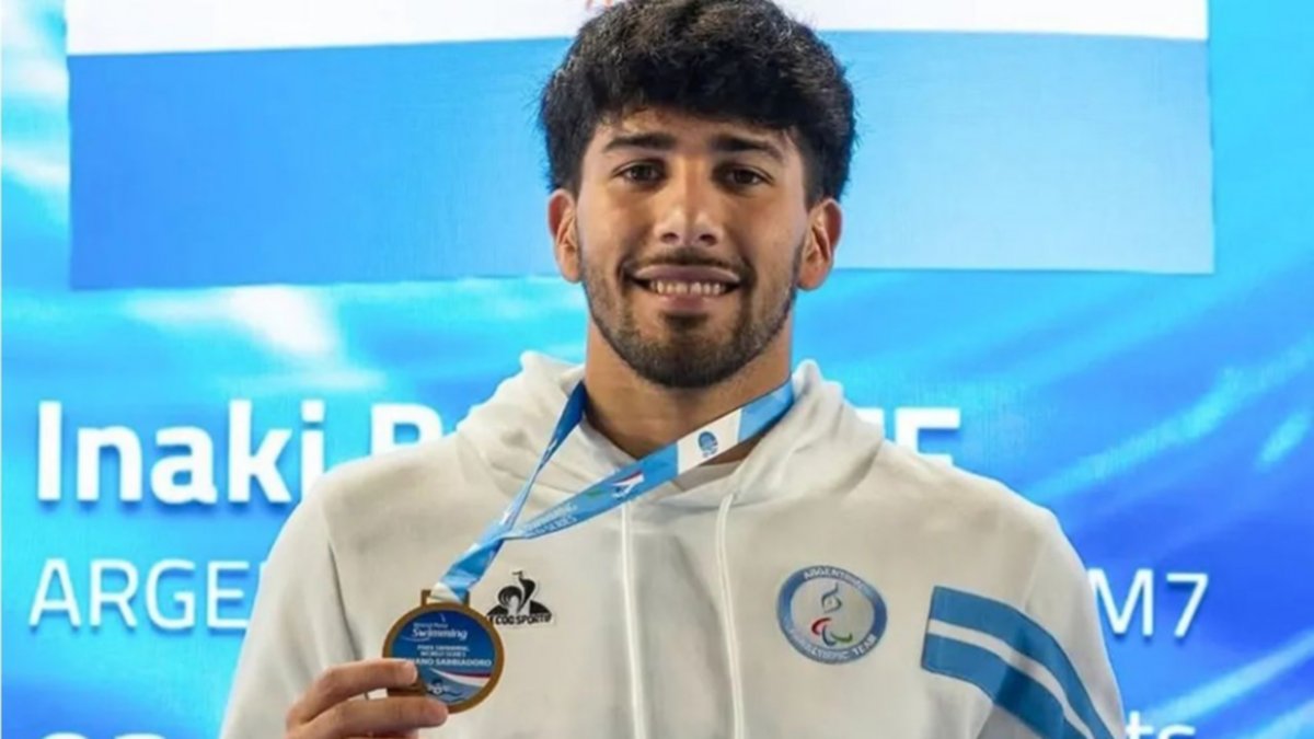 Iñaki Basiloff comenzó su temporada con oro en la Serie Mundial de Paranatación