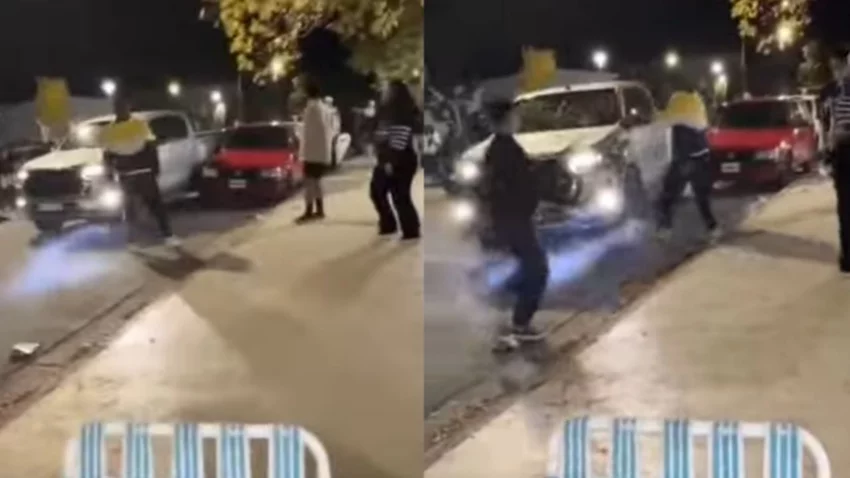 Pelea de tránsito: se fueron a las manos, chocó y quiso atropellar a una persona