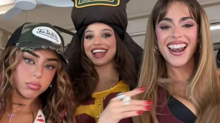 Tini Stoessel, Nicki Nicole, Emilia Mernes y Wanda Nara, presentes en la goleada de Argentina a Brasil