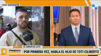 El hijo de Toti Ciliberto rompió en llanto en un móvil