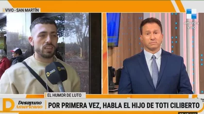 El hijo de Toti Ciliberto rompió en llanto en un móvil