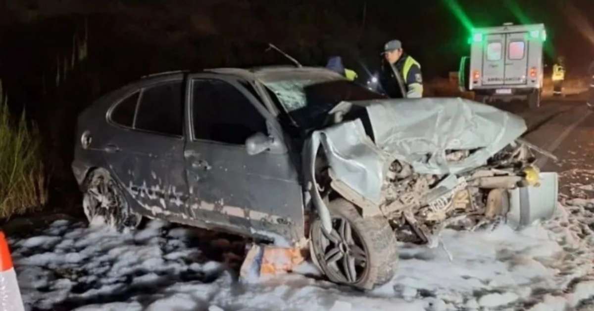 Seis heridos en un choque frontal sobre Ruta 40: tres están en grave estado