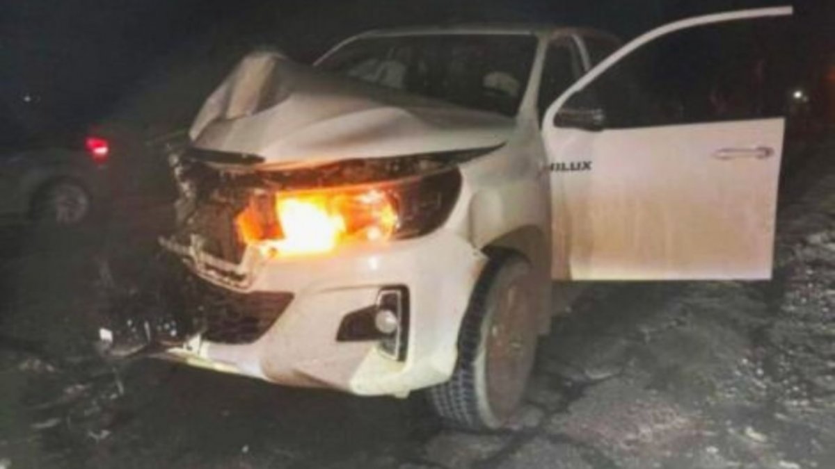 Ruta 151: un conductor se llevó puesta una camioneta que circulaba sin luces