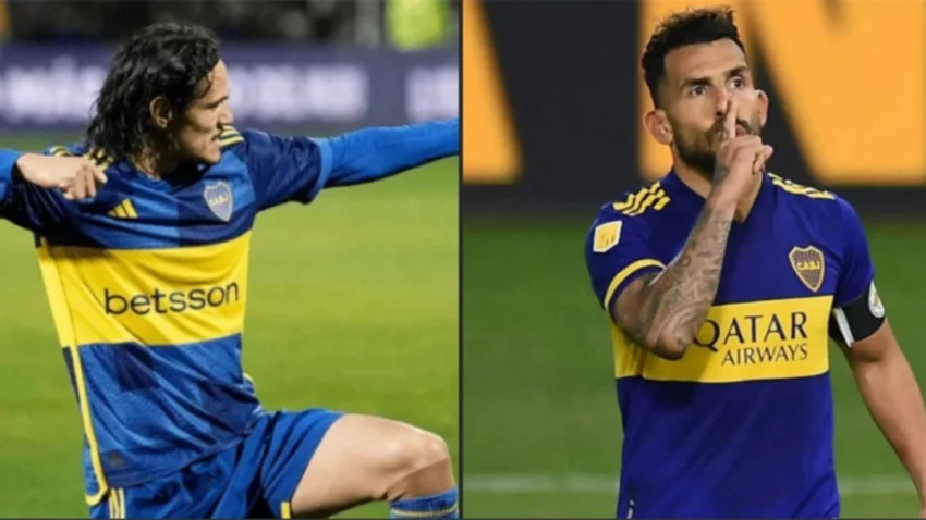 Carlos Tévez habló sobre la racha de Cavani: "Lo veo con presión"