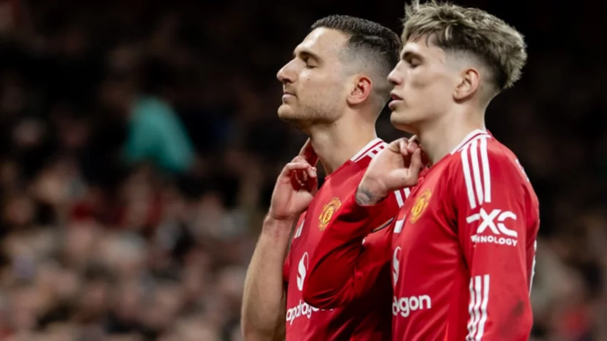 En un partido dramático, el Manchester United de Garnacho dejó afuera a Lyon de Tagliafico y Almada en el alargue