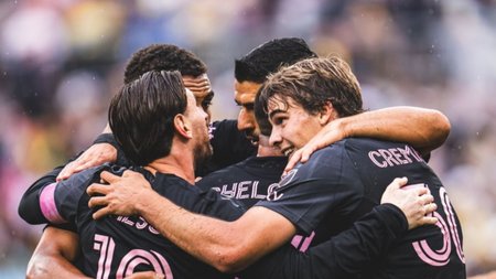 El Inter Miami de los argentinos derrotó a Columbus Crew y es puntero