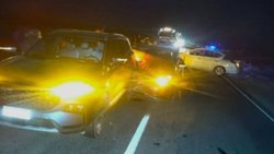Seis autos involucrados en dos accidentes sobre la Ruta 22