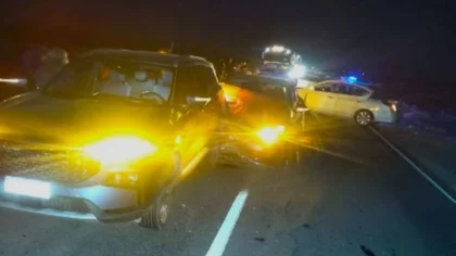 Seis autos involucrados en dos accidentes sobre la Ruta 22