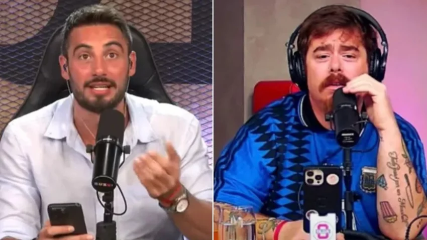 La guerra del streaming: Nico Occhiato se calentó con Migue Granados y se cruzaron por primera vez