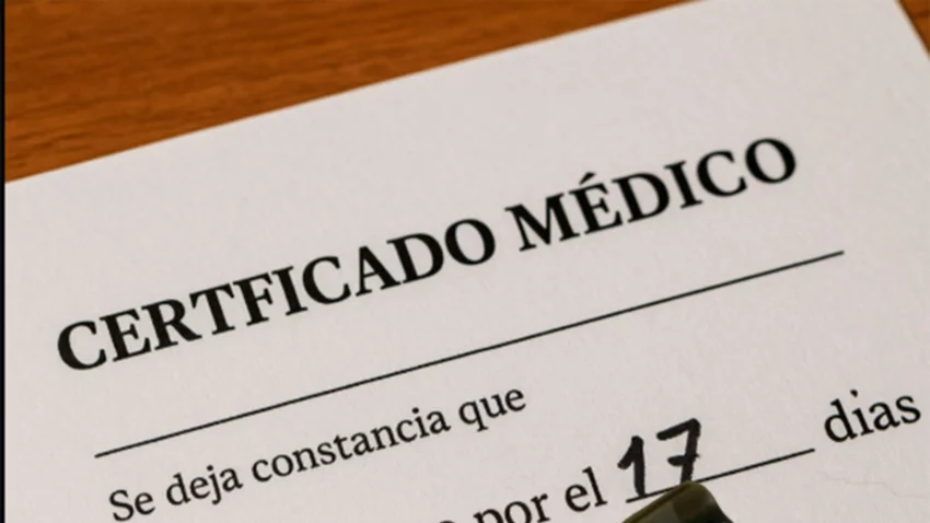 Le agregó un 1 al certificado médico para tomarse 17 días de licencia: lo descubrieron 