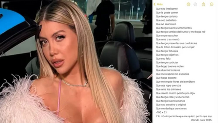 La extensa lista de requisitos para ser la pareja de Wanda Nara
