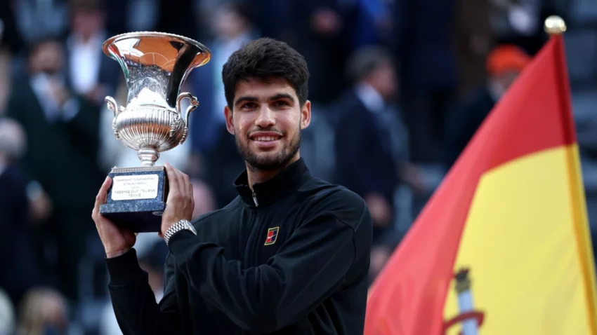 Alcaraz borró a Sinner en la final del Master 1000 de Roma