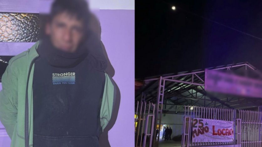 Vino desde el norte a Vaca Muerta en busca de trabajo y lo atraparon robando una iglesia