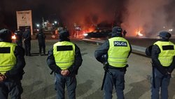 Tensión en Ruta 7: la Policía impidió un nuevo corte ceramista 