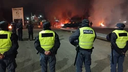 Tensión en Ruta 7: la Policía impidió un nuevo corte ceramista 