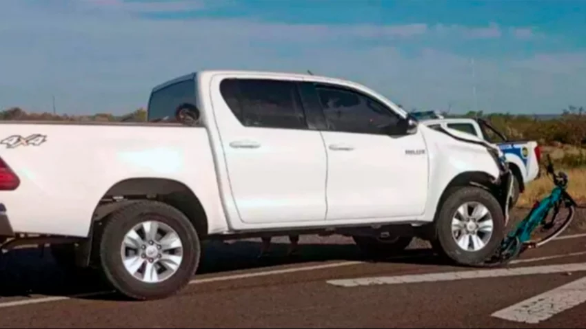 Acusaron de homicidio al conductor de una Hilux que mató a un ciclista en Las Grutas