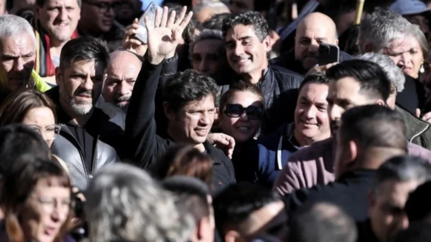 Los dirigentes que estuvieron en la marcha en apoyo a Cristina
